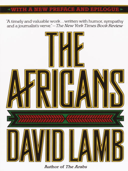 Title details for The Africans by David Lamb - Available
